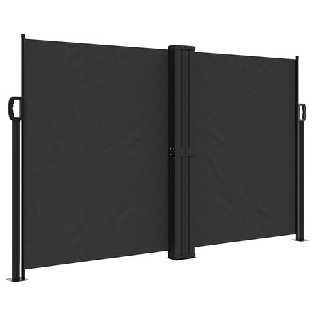 Vidaxx udtrækbar vindskærm 140x1000 cm sort