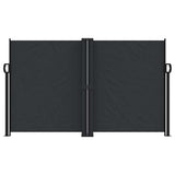 Vidaxx udtrækbar vindskærm 140x1000 cm sort