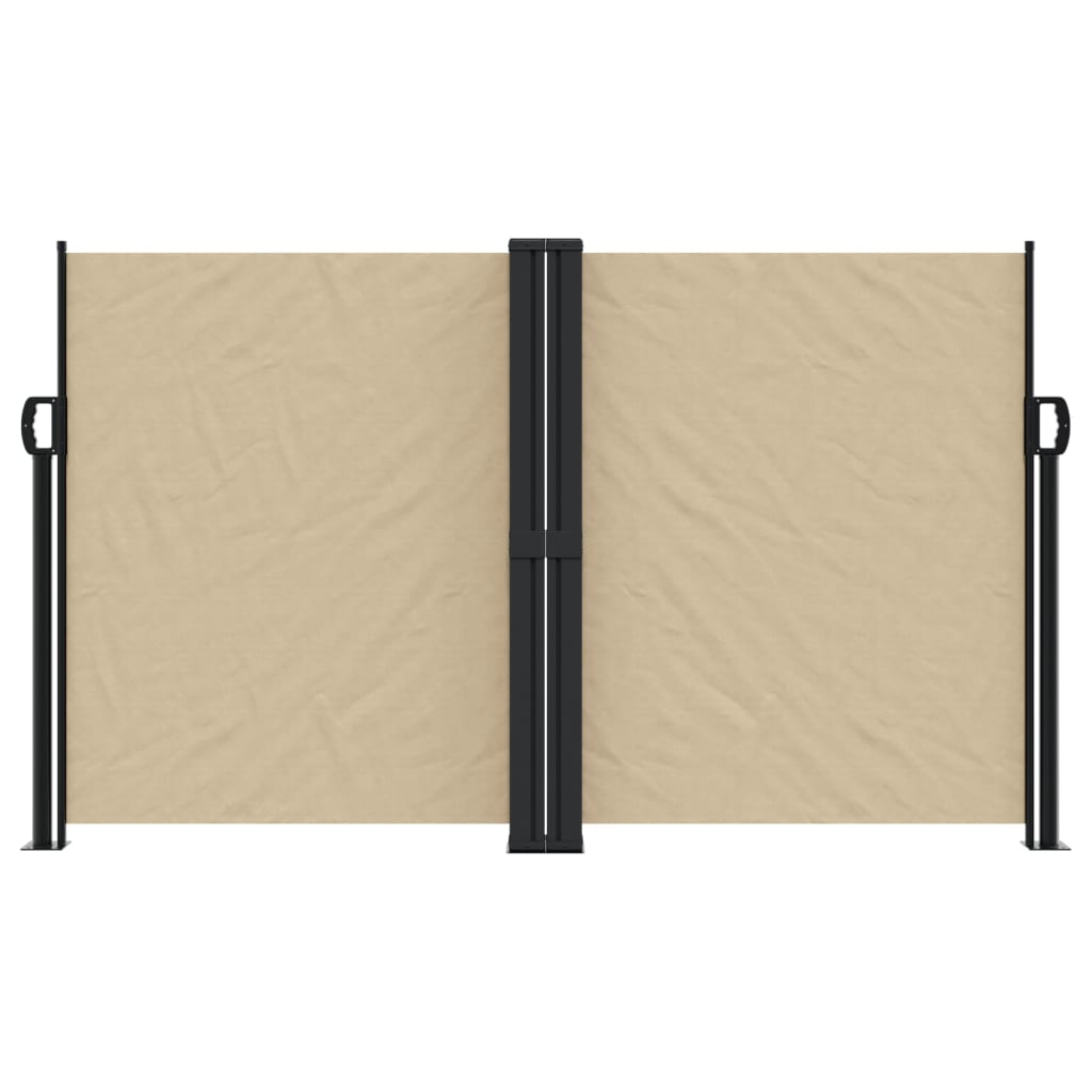 Vidaxx udtrækbar vindskærm 140x1000 cm beige