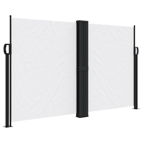 Vidaxx udtrækbar vindskærm 140x1000 cm hvid