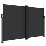 Vidaxx udtrækbar vindskærm 160x1000 cm sort
