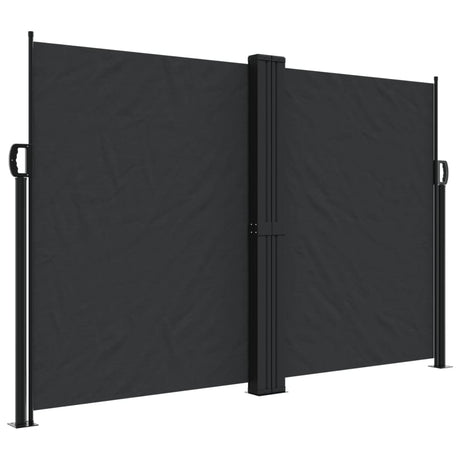 Vidaxx udtrækbar vindskærm 160x1000 cm sort