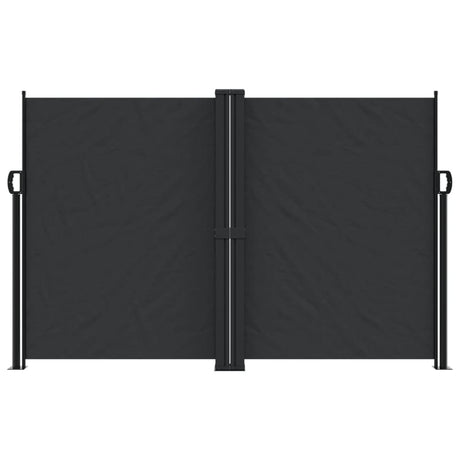 Vidaxx udtrækbar vindskærm 160x1000 cm sort