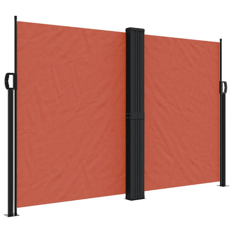Vidaxx udtrækbar vindskærm 160x1000 cm terracotta farvet
