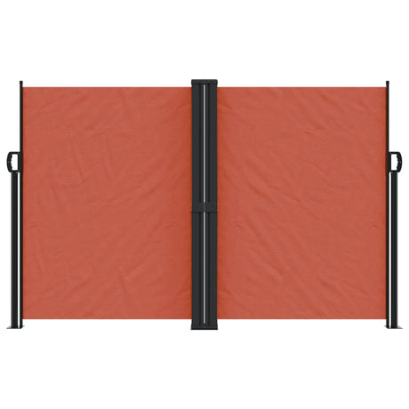 Vidaxx udtrækbar vindskærm 160x1000 cm terracotta farvet