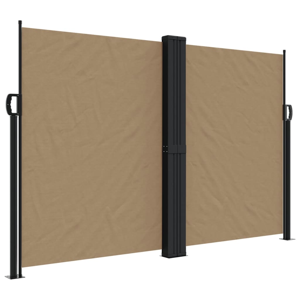 Vidaxx udtrækbar vindskærm 160x1000 cm taupe