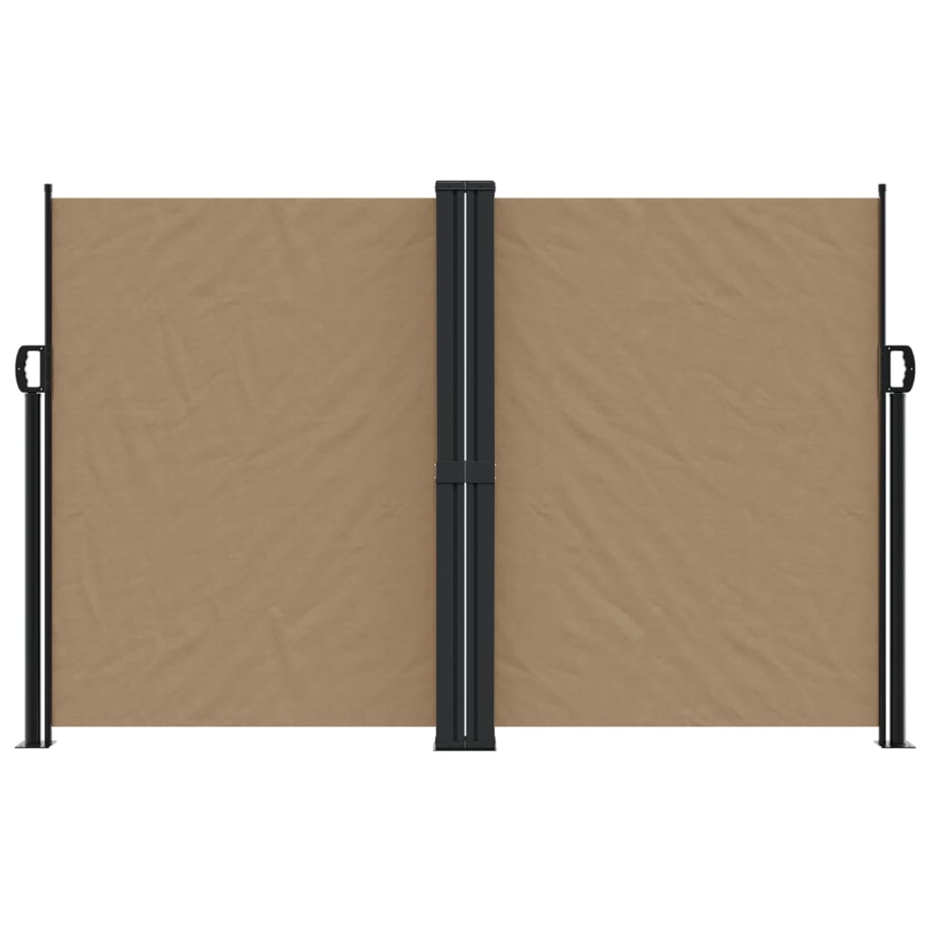 Vidaxx udtrækbar vindskærm 160x1000 cm taupe
