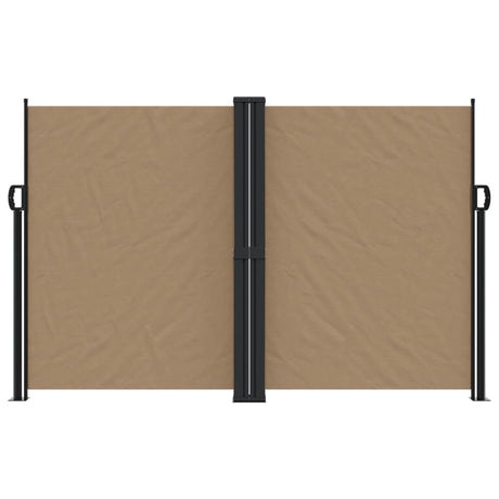 Vidaxx udtrækbar vindskærm 160x1000 cm taupe