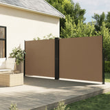 Vidaxx udtrækbar vindskærm 160x1000 cm taupe