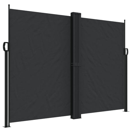 Vidaxx udtrækbar vindskærm 180x1000 cm sort