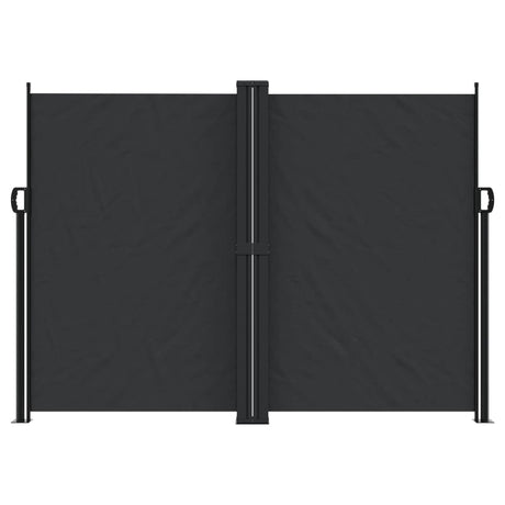 Vidaxx udtrækbar vindskærm 180x1000 cm sort