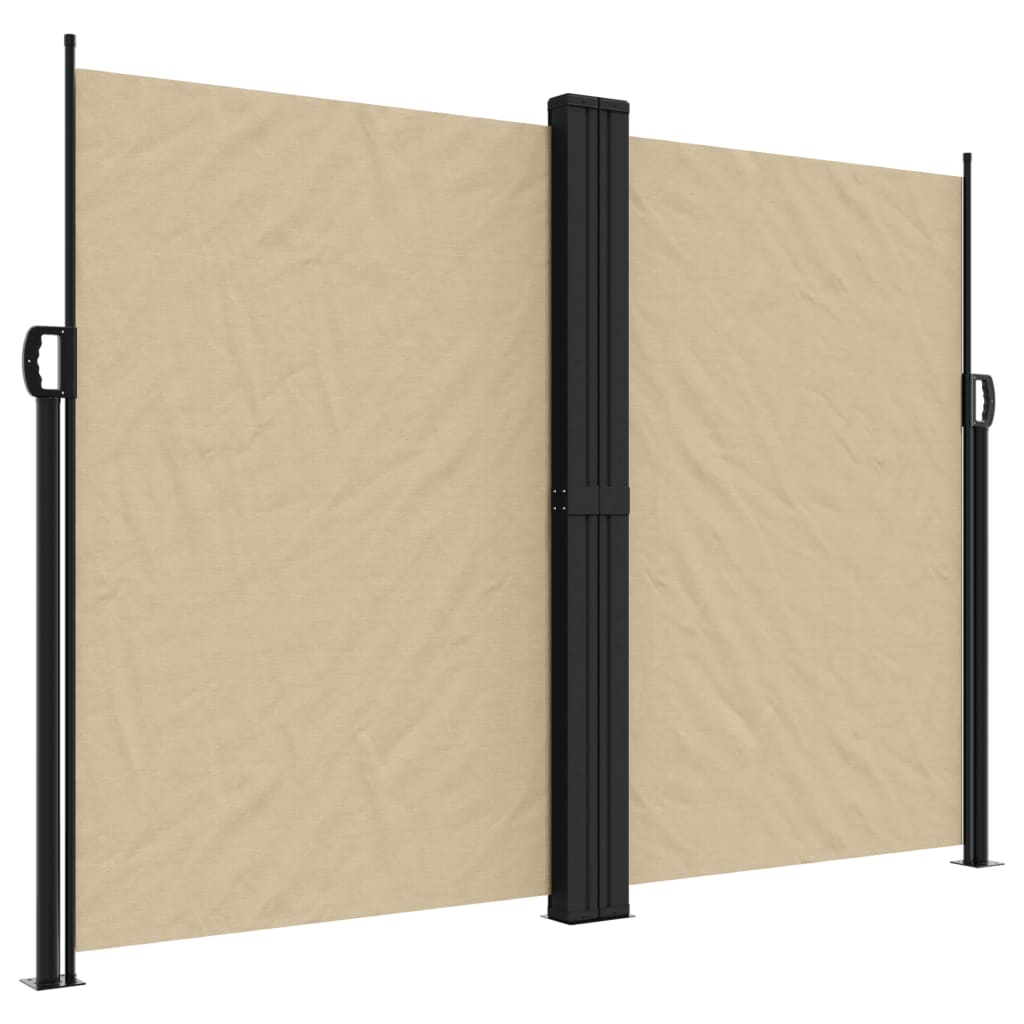 Vidaxx udtrækbar vindskærm 180x1000 cm beige