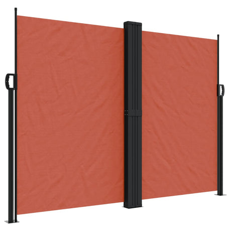 Vidaxx udtrækbar vindskærm 180x1000 cm terracotta farvet