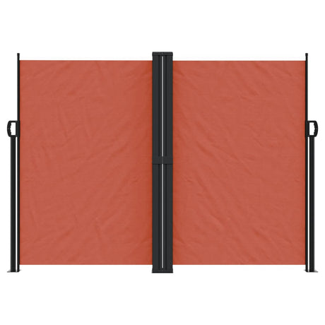 Vidaxx udtrækbar vindskærm 180x1000 cm terracotta farvet