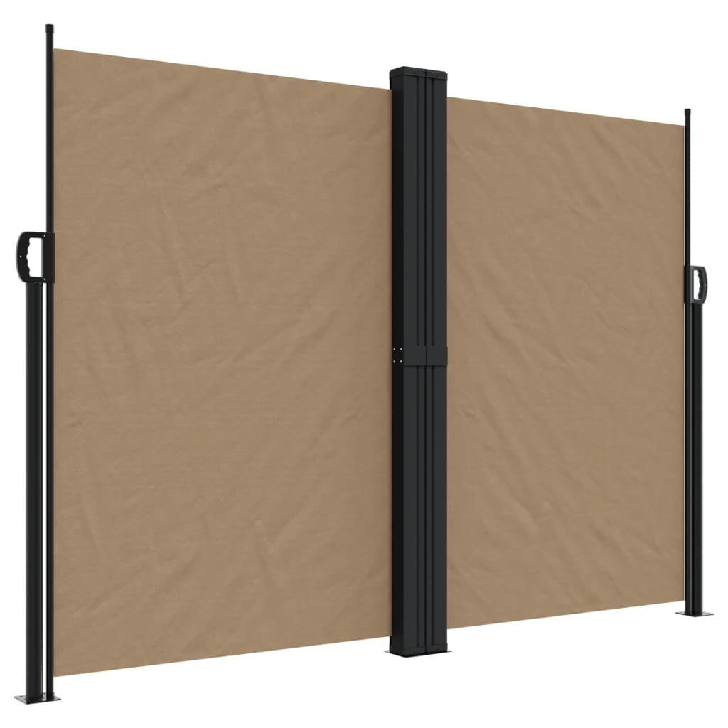 Vidaxx udtrækbar vindskærm 180x1000 cm taupe