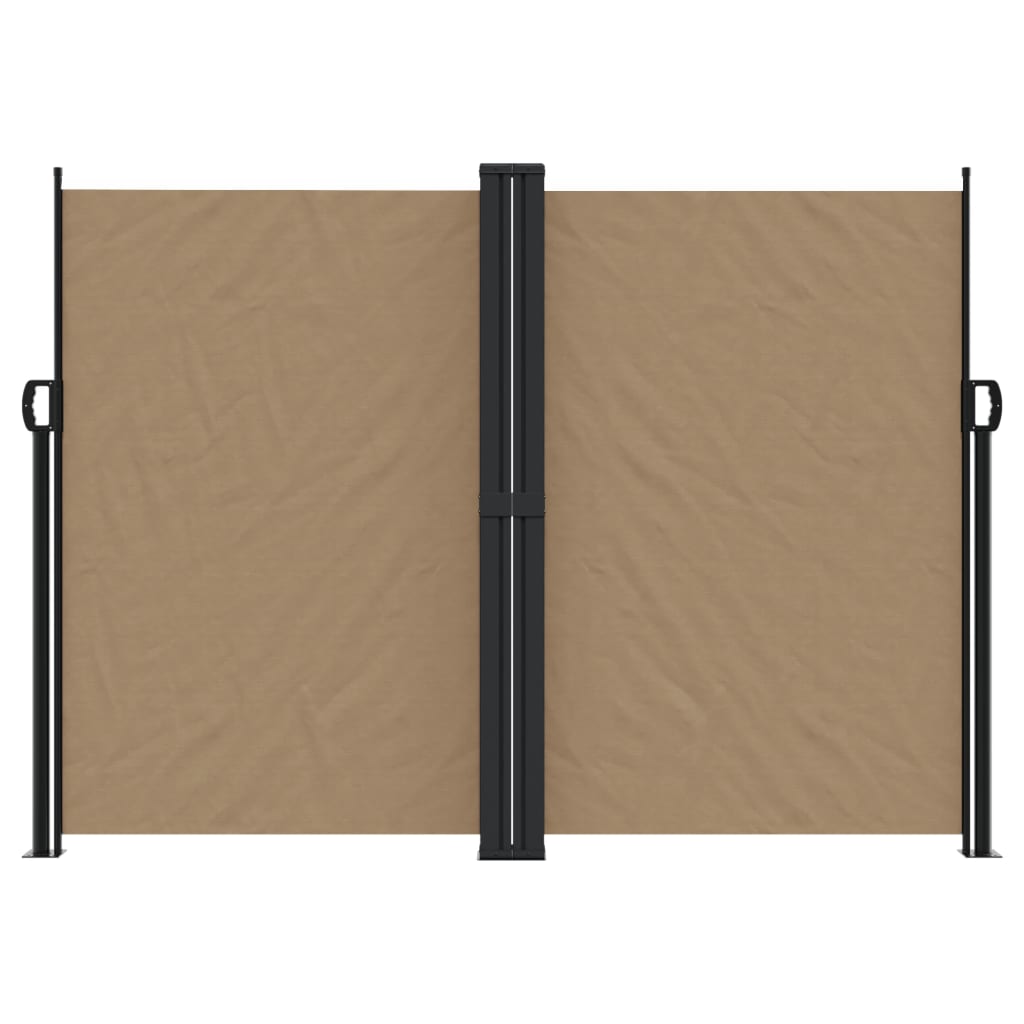 Vidaxx udtrækbar vindskærm 180x1000 cm taupe