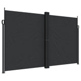 Vidaxx udtrækbar vindskærm 200x1000 cm sort