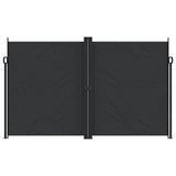 Vidaxx udtrækbar vindskærm 200x1000 cm sort