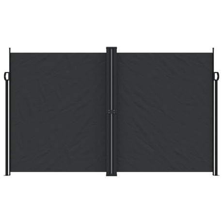 Vidaxx udtrækbar vindskærm 200x1000 cm sort