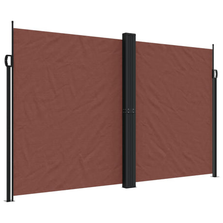 Vidaxx udtrækbar vindskærm 200x1000 cm brun