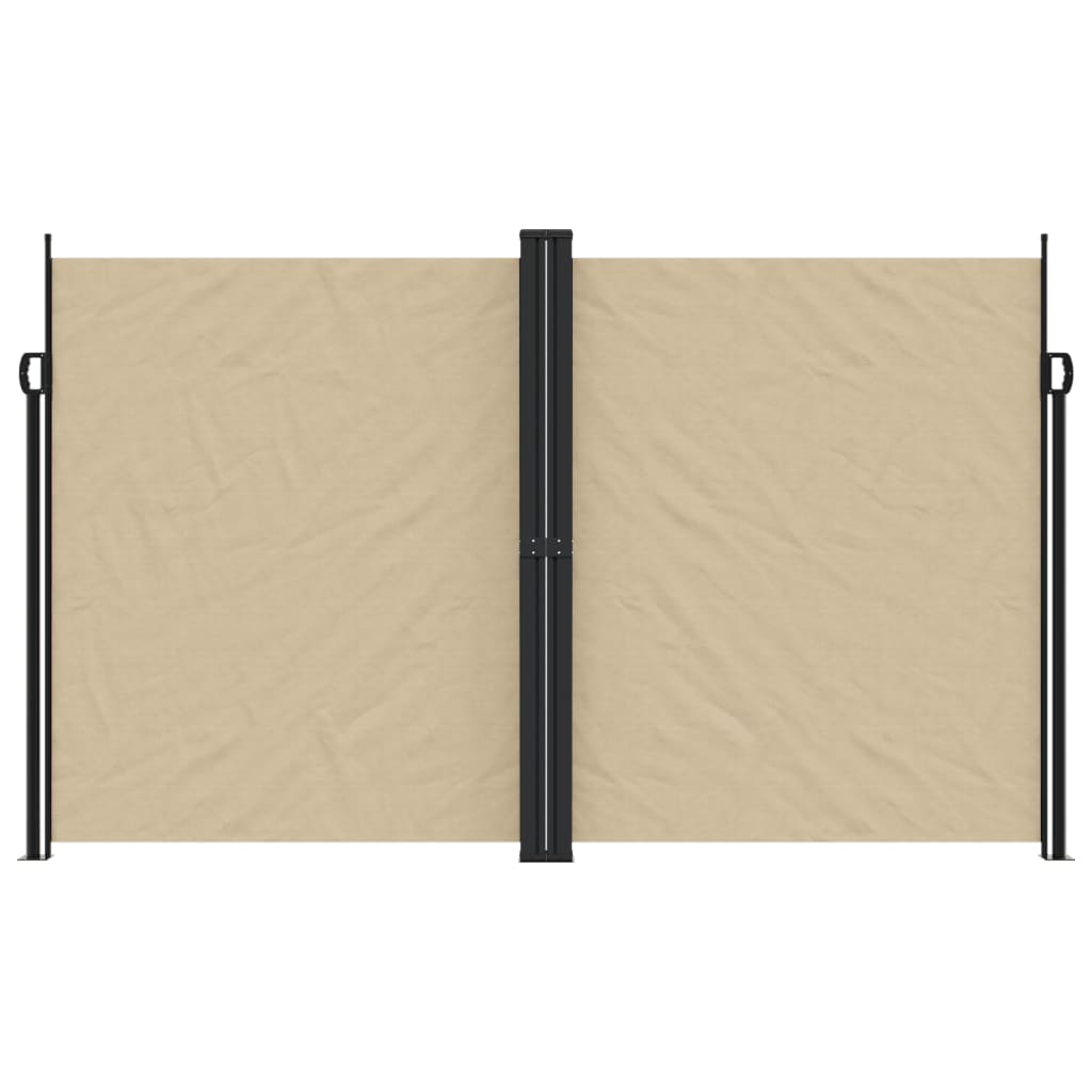 Vidaxx udtrækbar vindskærm 200x1000 cm beige