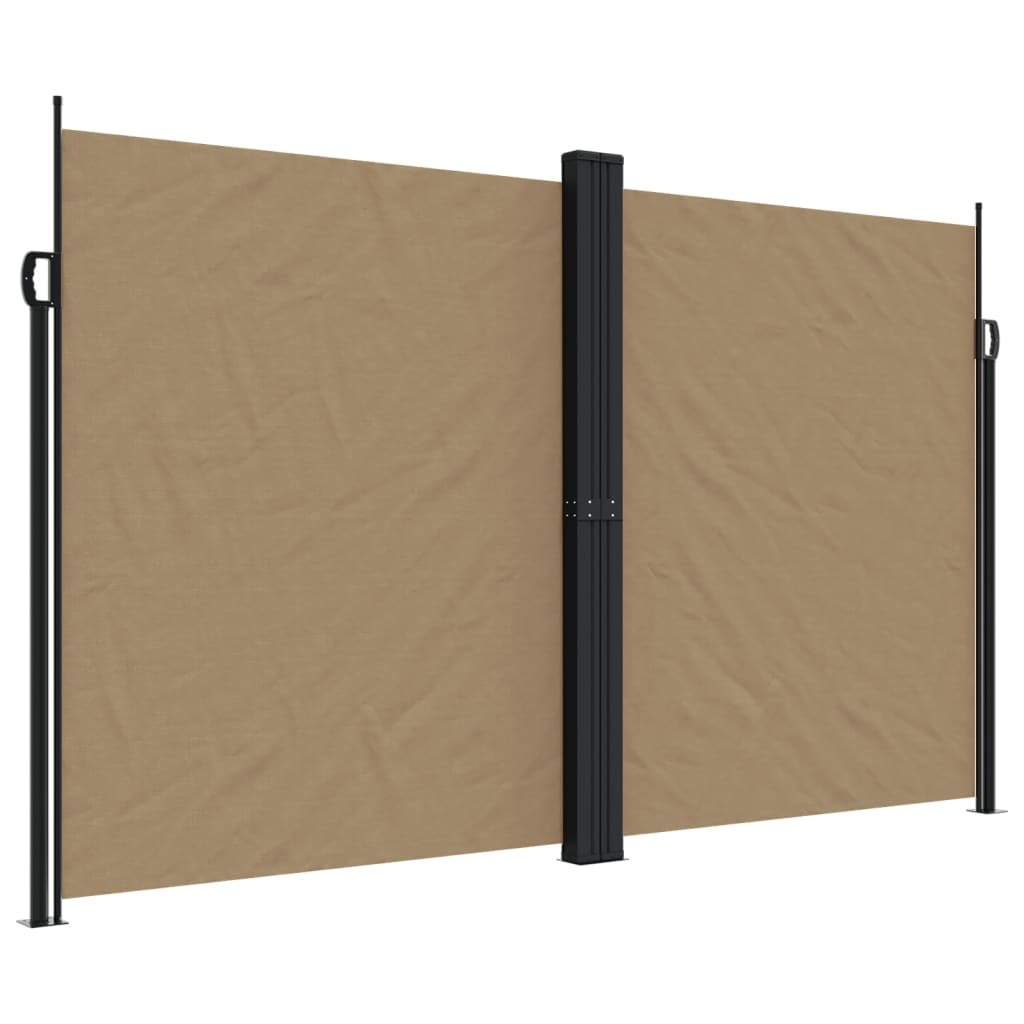 Vidaxx udtrækbar vindskærm 200x1000 cm taupe