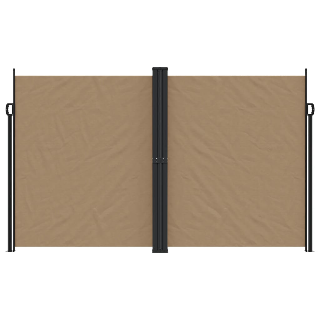 Vidaxx udtrækbar vindskærm 200x1000 cm taupe