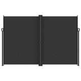 Vidaxx udtrækbar vindskærm 220x1000 cm sort