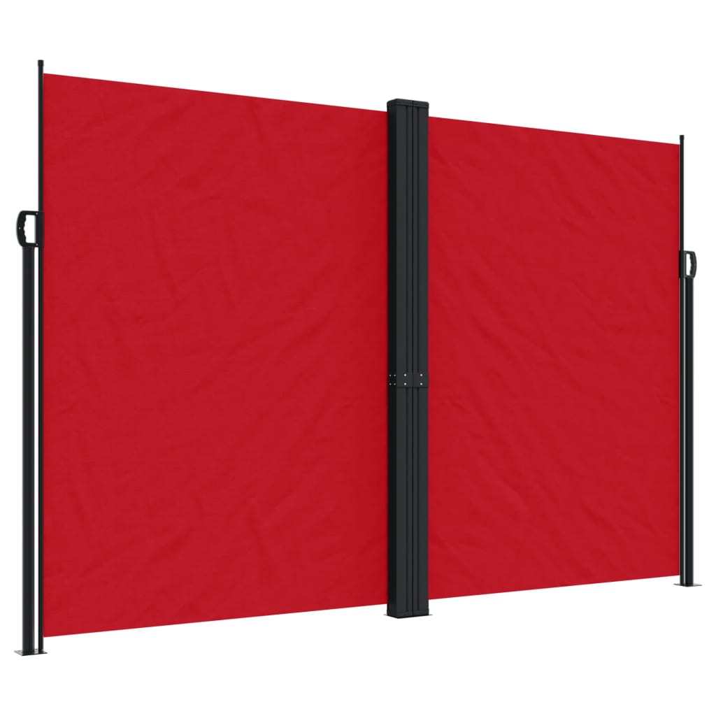 Vidaxx udtrækbar vindskærm 220x1000 cm rød