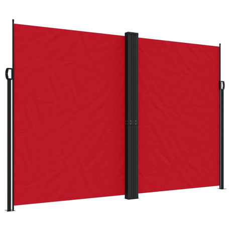 Vidaxx udtrækbar vindskærm 220x1000 cm rød
