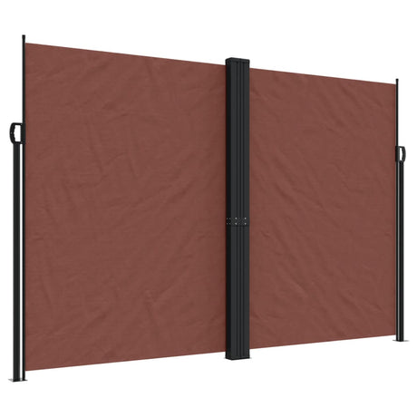 Vidaxx udtrækbar vindskærm 220x1000 cm brun