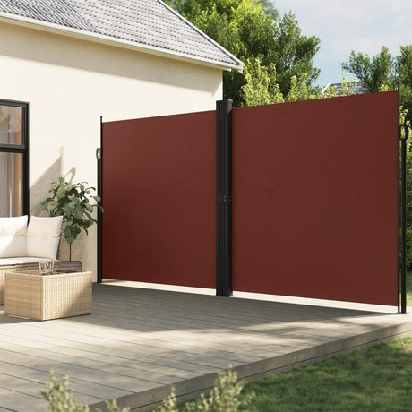 Vidaxx udtrækbar vindskærm 220x1000 cm brun