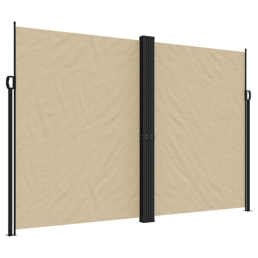 Vidaxx udtrækbar vindskærm 220x1000 cm beige