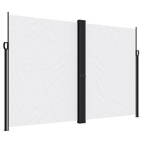 Vidaxx udtrækbar vindskærm 220x1000 cm hvid