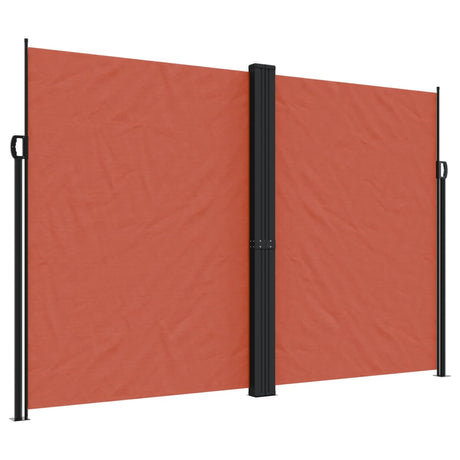Vidaxx udtrækbar vindskærm 220x1000 cm terracotta farvet