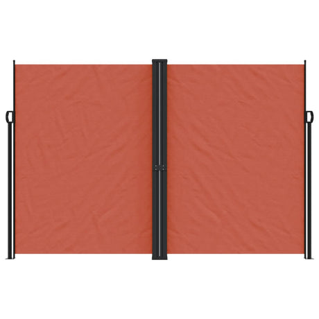 Vidaxx udtrækbar vindskærm 220x1000 cm terracotta farvet