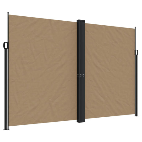 Vidaxx udtrækbar vindskærm 220x1000 cm taupe