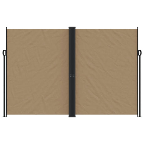 Vidaxx udtrækbar vindskærm 220x1000 cm taupe