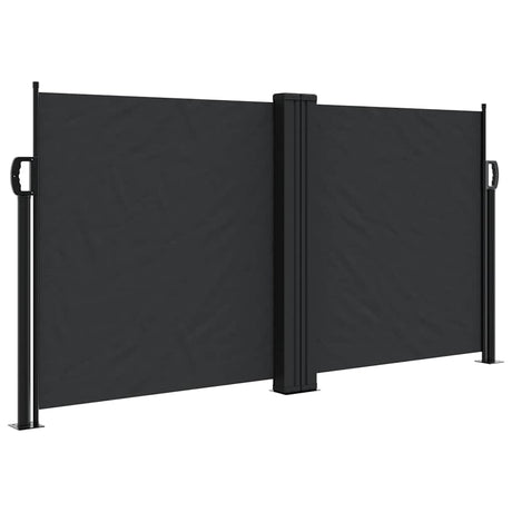 Vidaxx udtrækbar vindskærm 120x1200 cm sort