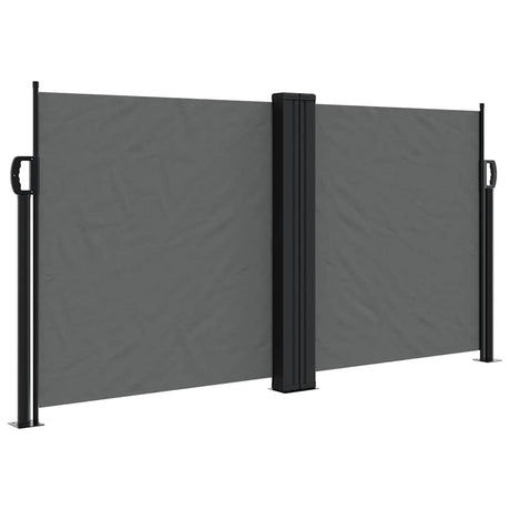 Vidaxx udtrækbar vindskærm 120x1200 cm antracit