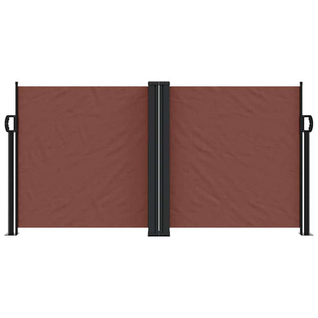 Vidaxx udtrækbar vindskærm 120x1200 cm brun