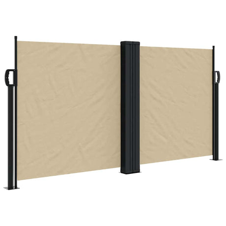 Vidaxx udtrækbar vindskærm 120x1200 cm beige
