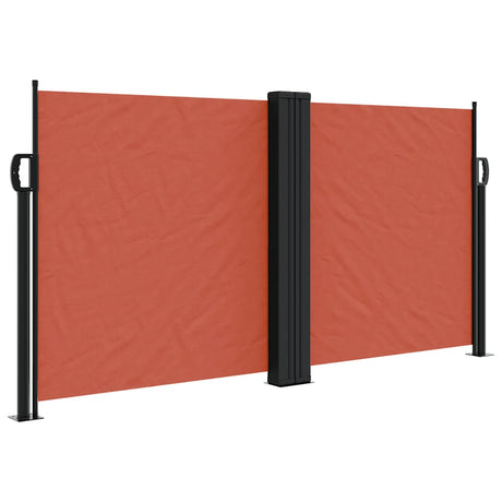 Vidaxx udtrækbar vindskærm 120x1200 cm terracotta farvet