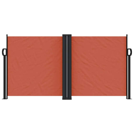 Vidaxx udtrækbar vindskærm 120x1200 cm terracotta farvet