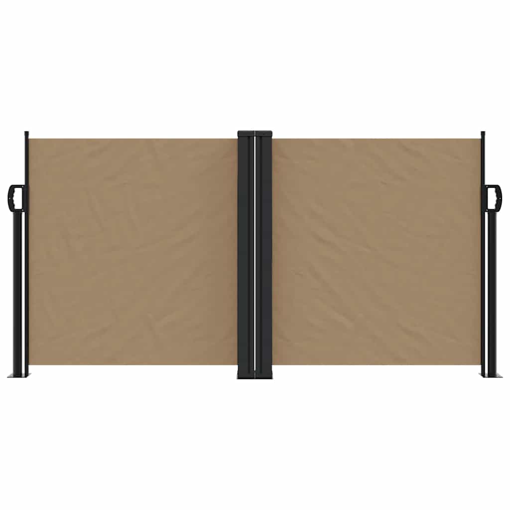 Vidaxx udtrækbar vindskærm 120x1200 cm taupe