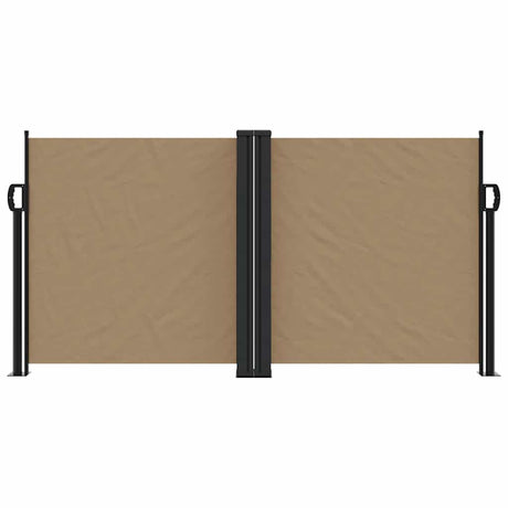 Vidaxx udtrækbar vindskærm 120x1200 cm taupe