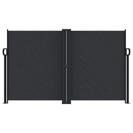 Vidaxx udtrækbar vindskærm 140x1200 cm sort