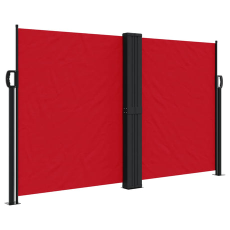 Vidaxx udtrækbar vindskærm 140x1200 cm rød