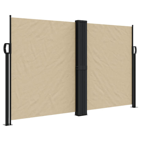 Vidaxx udtrækbar vindskærm 140x1200 cm beige