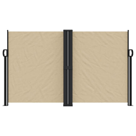 Vidaxx udtrækbar vindskærm 140x1200 cm beige